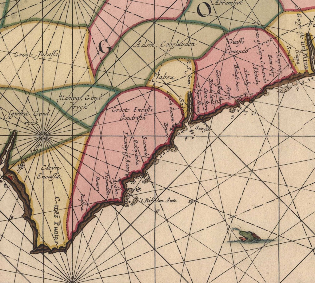 detail-uit-Zeekaart-kust-Guinea,-ZA-Beeld&Geluid-inv-592